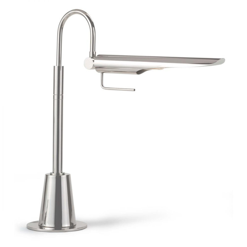 Raven Task Lamp, Polished Nickel