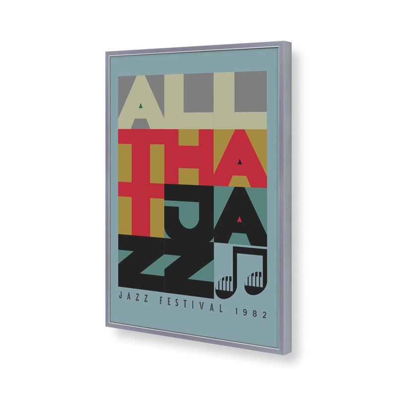 «Jazz Fest», reproduction d'affiche, H 15,25 po x l 12,25 po, Chrome poli