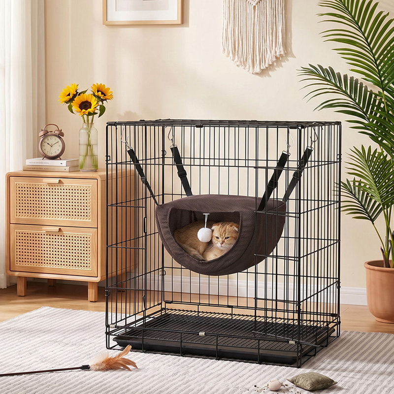 Polyester Pet Bed, Coffee