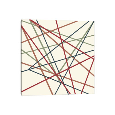Lined II 1 Piece Wrapped Canvas Painting