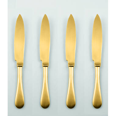 Settimocielo oro steak knives - set of 4 1 Unit VIETRI