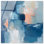 «Whispering Blue I», art abstrait bleu par Art Remedy, prêt à être accroché