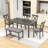 Deshana 6 - Person Four Leg Dining Set-117586696