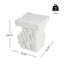 Table d'appoint d'extérieur Modern Artistry, blanc