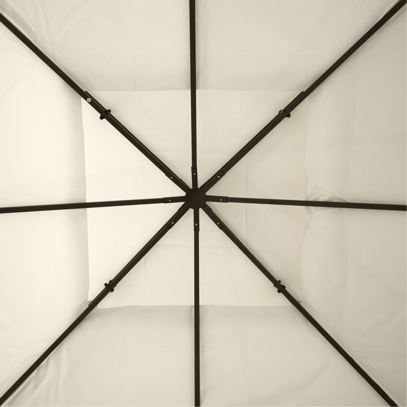 Toit de rechange pour gazebo à 2 niveaux 9,8 pi x 9,8 pi (crème, toit seulement)