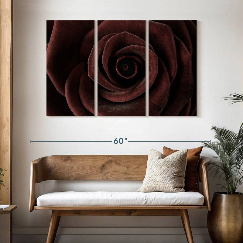 Hitzel Dark Rose, 32" H x 50" W