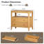 Table de chevet 27,5 po avec 2 tiroirs et tablette ouverte, table de chevet de style américain avec plateau coulissant et prise intégrée, convient à la chambre à coucher ou au salon-657048302