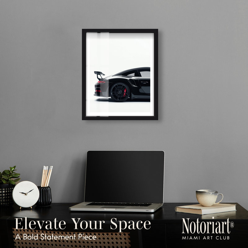 Décoration murale en forme de boîte-cadre noire glamour noire par Notoriart, cadre noir, 16 x 20, 21"H x 17"W, Black Frame