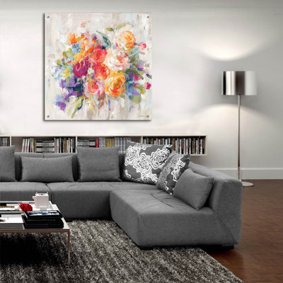 Sun Drenched Bouquet Autumn' by Danhui Nai Acrylic Glass Wall Art