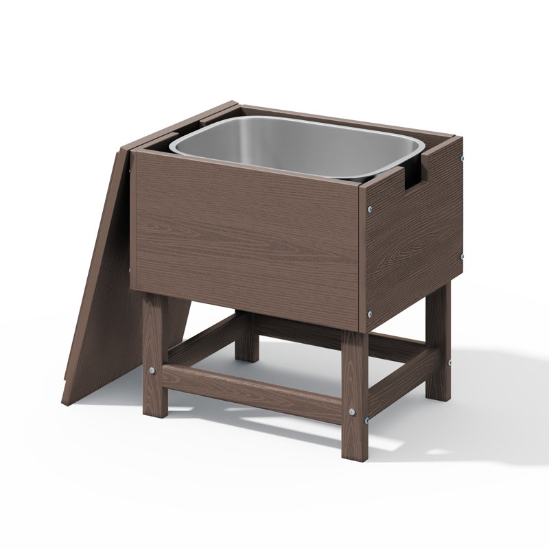  30 pte Table d'appoint Patio, Brun