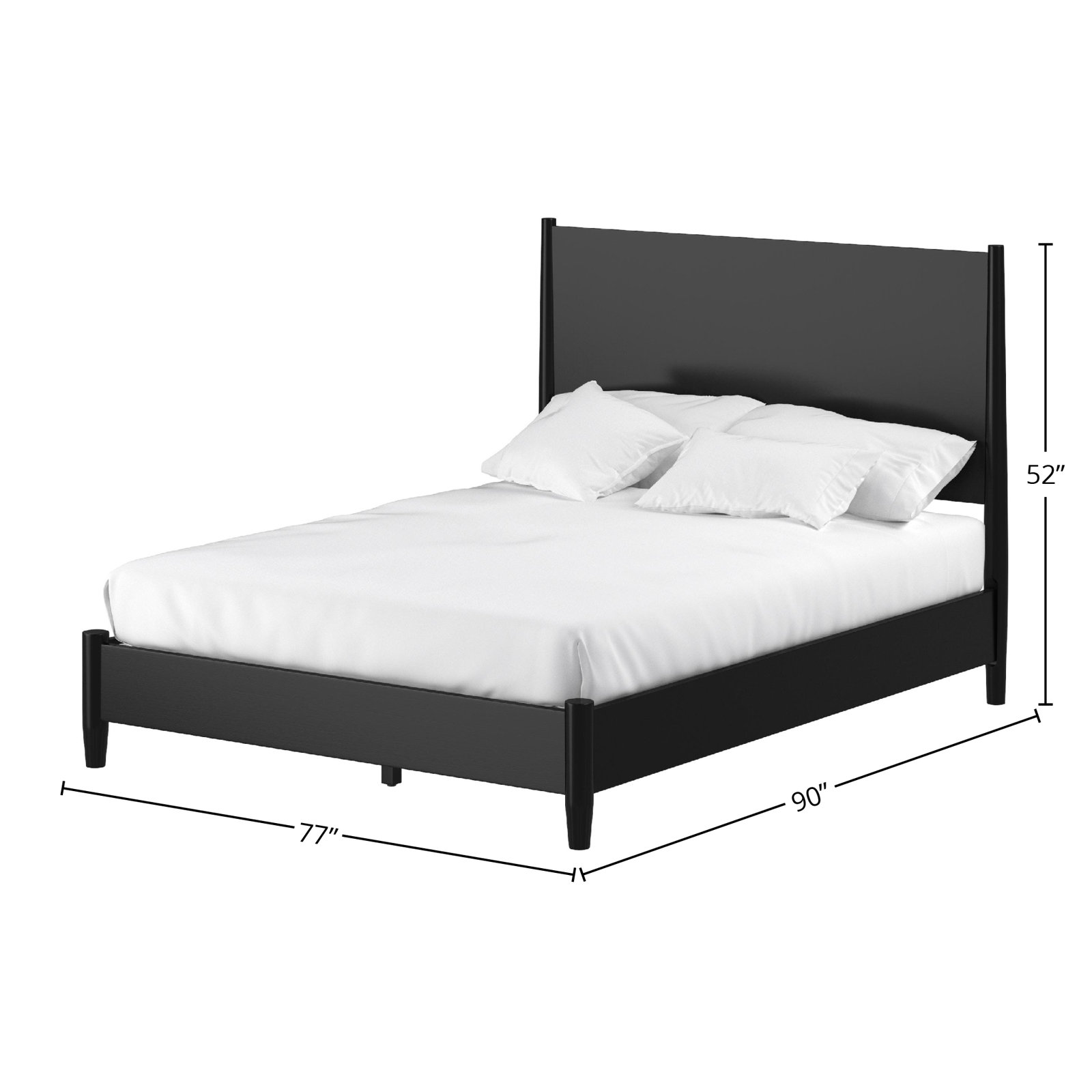 Williams Mahogany Bed, California King, Black