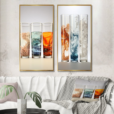 Beaker Biographies - Drinkware Canvas Art Print Set Of 2