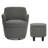 360 Modern Swivel Barrel Chair with Ottoman-1562079342