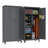 73-Inch High Slate Metal Tool Storage Cabinet - Ample Storage Space For Garages, Warehouses, Gardens, Offices, Living Rooms, Bathrooms, And Utility Rooms.