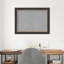 Tableau magnétique encadré brun clair martelé martelé-95846207