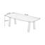 Bureau à 1 tiroir brun noisette + noir + beige massif et bois manufacturé-1320807476