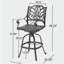 Tabouret pivotant en fonte d'aluminium