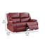 Causeuse inclinable en cuir 61,75 po Ebie
