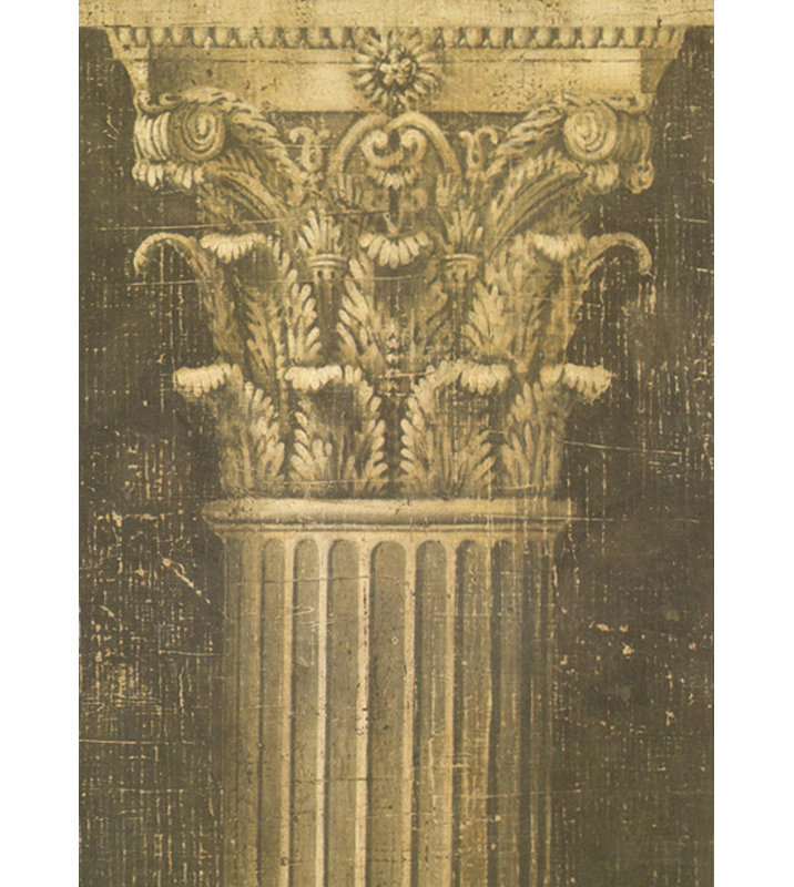 Colonne cannelée, H 24 po x l 17 po