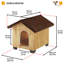 Wood Portable Igloo Style Dog House-88709291