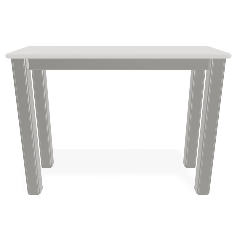 Outdoor Square Side Table, Brown/Snow