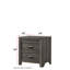 Table de chevet brune à deux compartiments - Élégant meuble de chambre à coucher en bois pour solution de rangement à 2 tiroirs