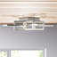 Sataria 8 - Light 29.25" Unique/Statement Geometric LED Flush Mount