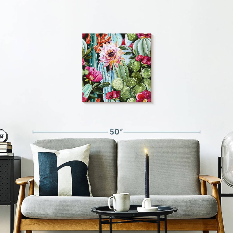 Fleur de cactus Harnek, H 20 po x l 20 po