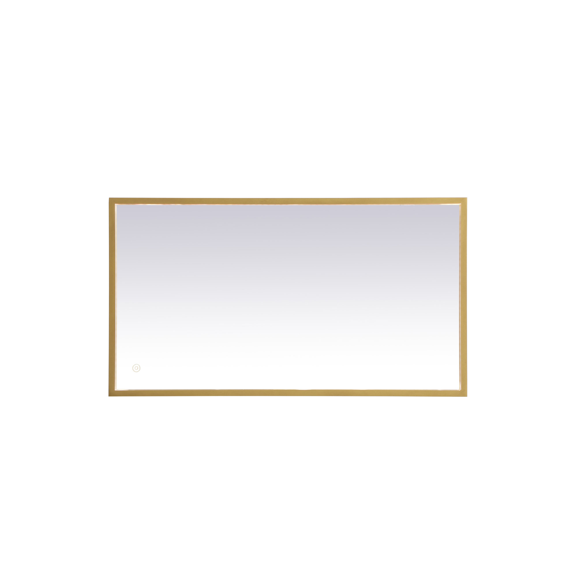 Piche Aluminum Mirror, Brass, 20" x 36"