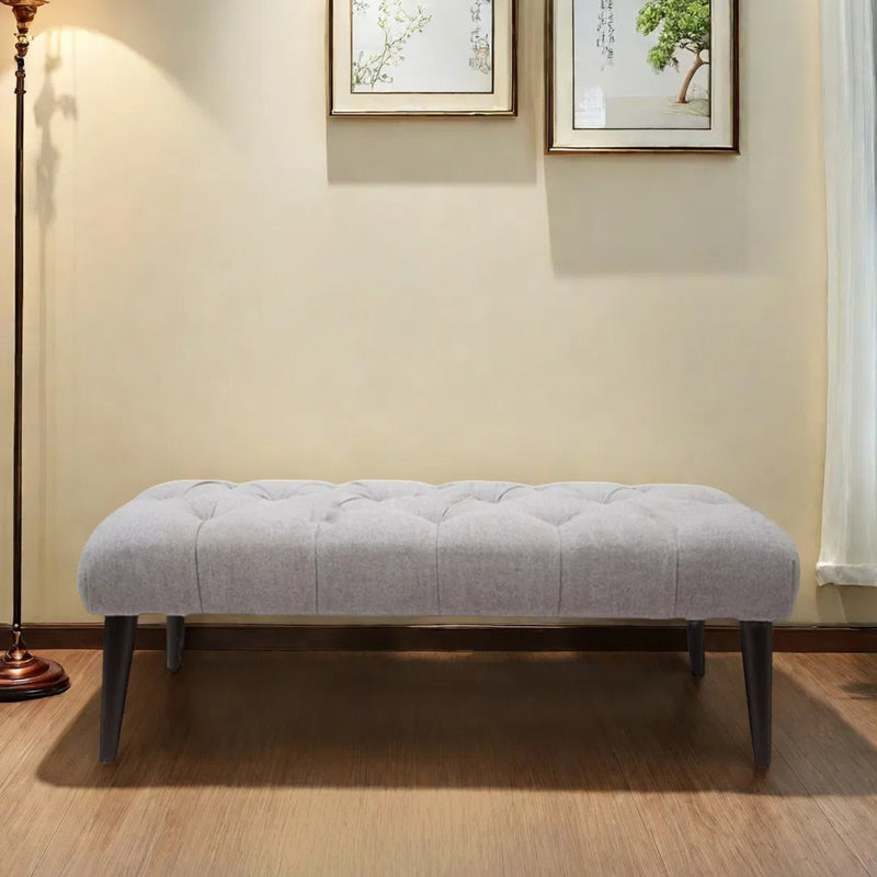 Boucle de banc de repos en tissu, Gris