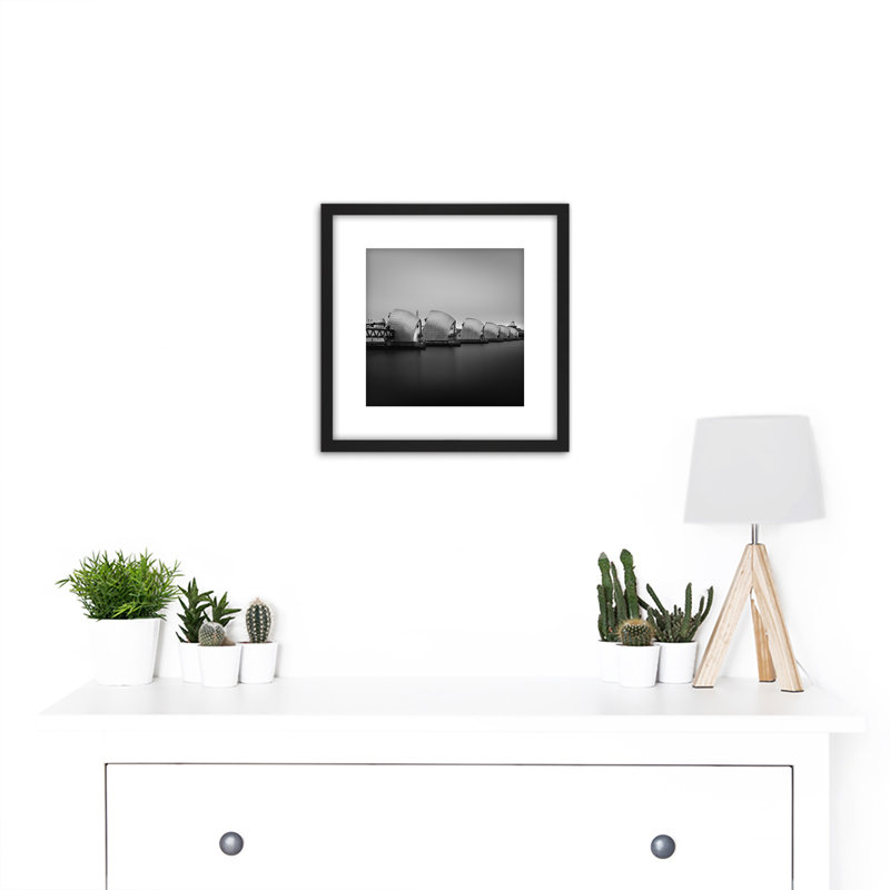 Warby Thames Barrier River View - Single Picture Frame Painting