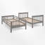 Lit superposé en bois avec escalier de rangement-671270626-671270625