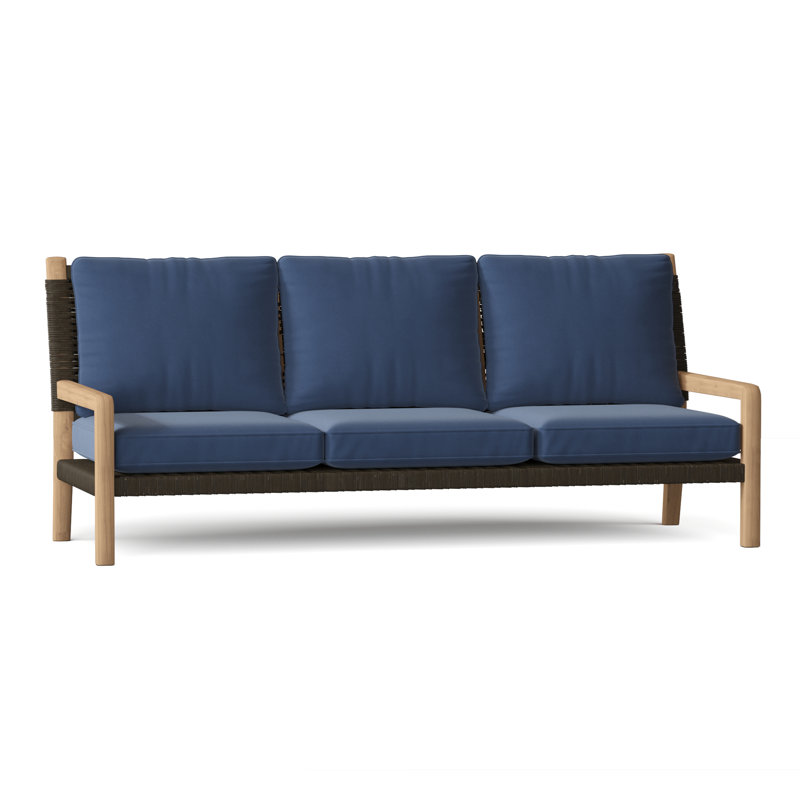 Hudson Outdoor 3 - Seat Patio Sofa, Charcoal Lace, Perigold Play Jungle