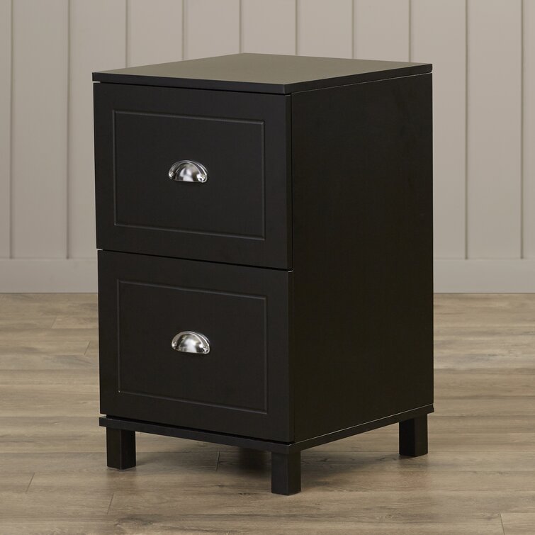 Bradley 2-Drawer Vertical Filing Cabinet Black