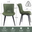 Comfortable Padded Dining Chairs with Back Easy Assembly Upholstered Side Chair, Accent Chairs for Kitchen, Dining Room-1321863444