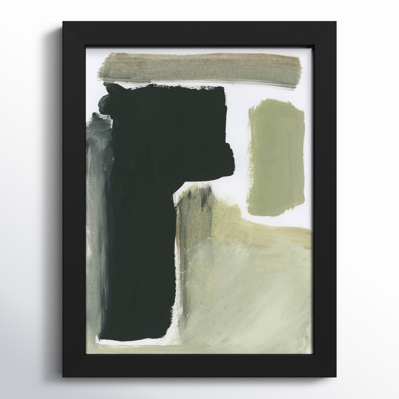 Cleve "Total" Print by Dan Hobday, Black, 13" H x 10" W