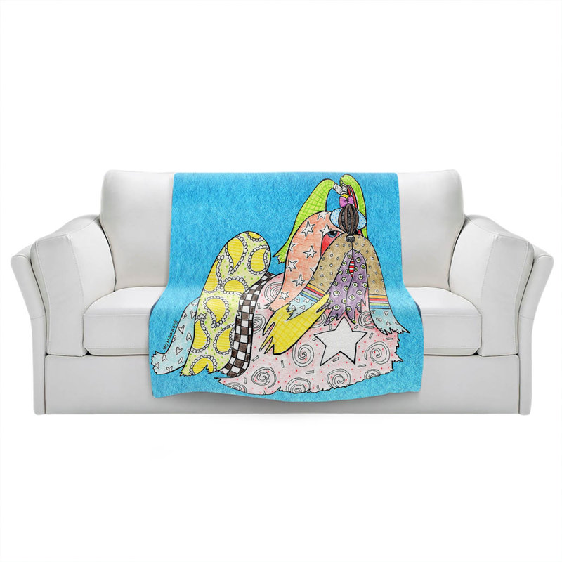  Couverture pour chien Schnauzer, 68 po x 80 po, Turquoise, Shih Tzu