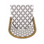 Chaises d'extérieur en aluminium et en PE, style français, gris et blanc, ensemble de sièges à structure rouille 2, aluminium, thème, durable