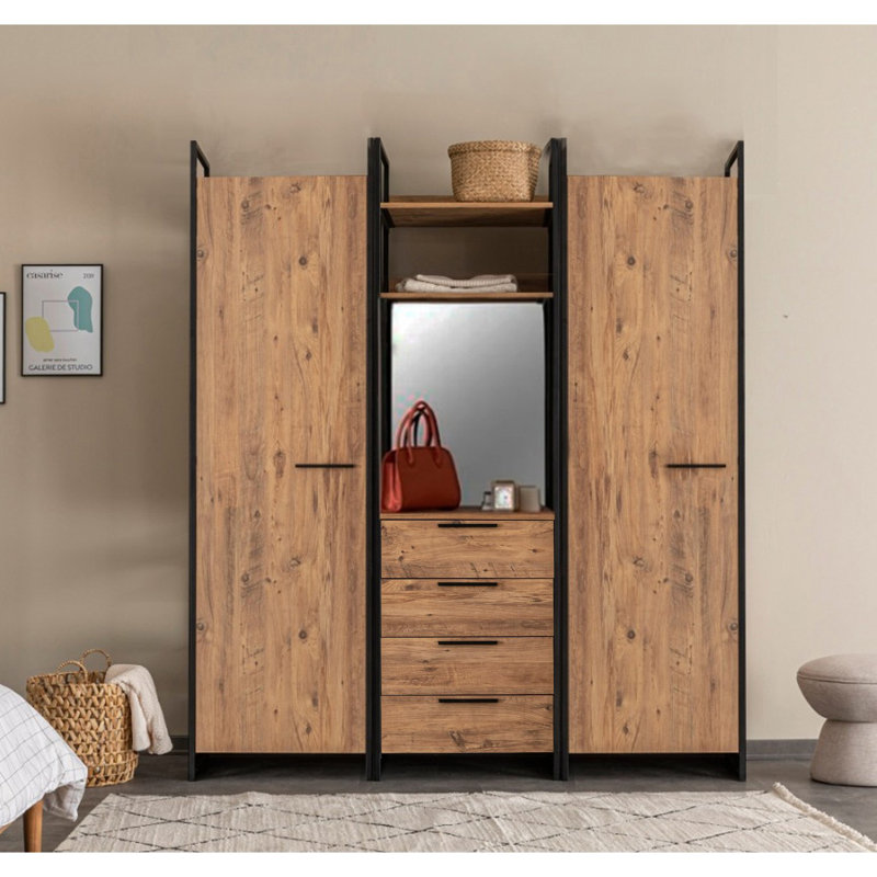 2 Door Manufactured Wood Wardrobe