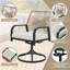 Ensemble de 2 chaises d'extérieur pivotantes