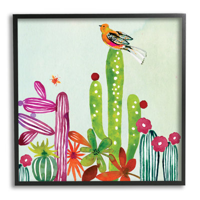 «Desert Bird On Cactus» par Claudia Bianchi