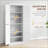 72.5" Freestanding Kitchen Pantry Cabinet