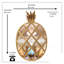 Miroir ananas Nantucket, 25 po