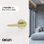 Poignée de porte Halo Design moderne dissimulé pour (lit et salle de bain) - Style minimaliste élégant en or champagne brossé-125873616