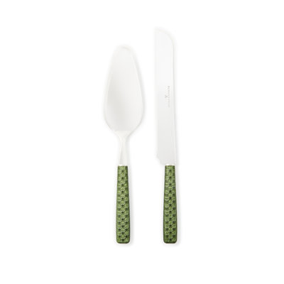 Everyday Leather Cake Serving Set