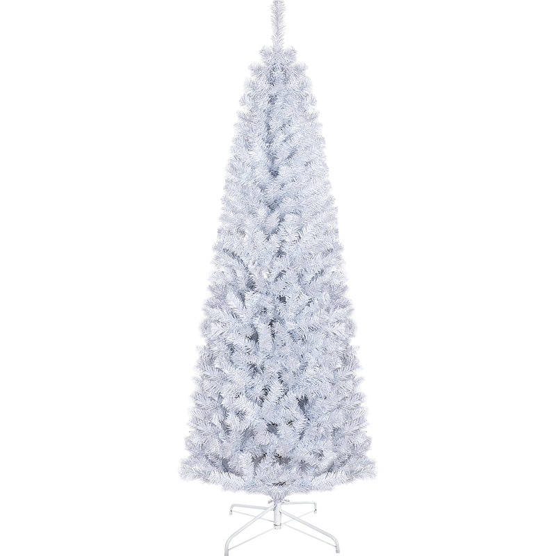 Arbre de Noël au crayon 6 pi, sapin de Noël artificiel non éclairé avec branches réalistes, arbre d'Halloween avec 618 pointes