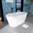 59.1'' x 29.5'' Freestanding Soaking Acrylic Bathtub