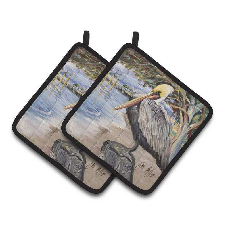 Caroline's Treasures Pelican Polyester Potholder