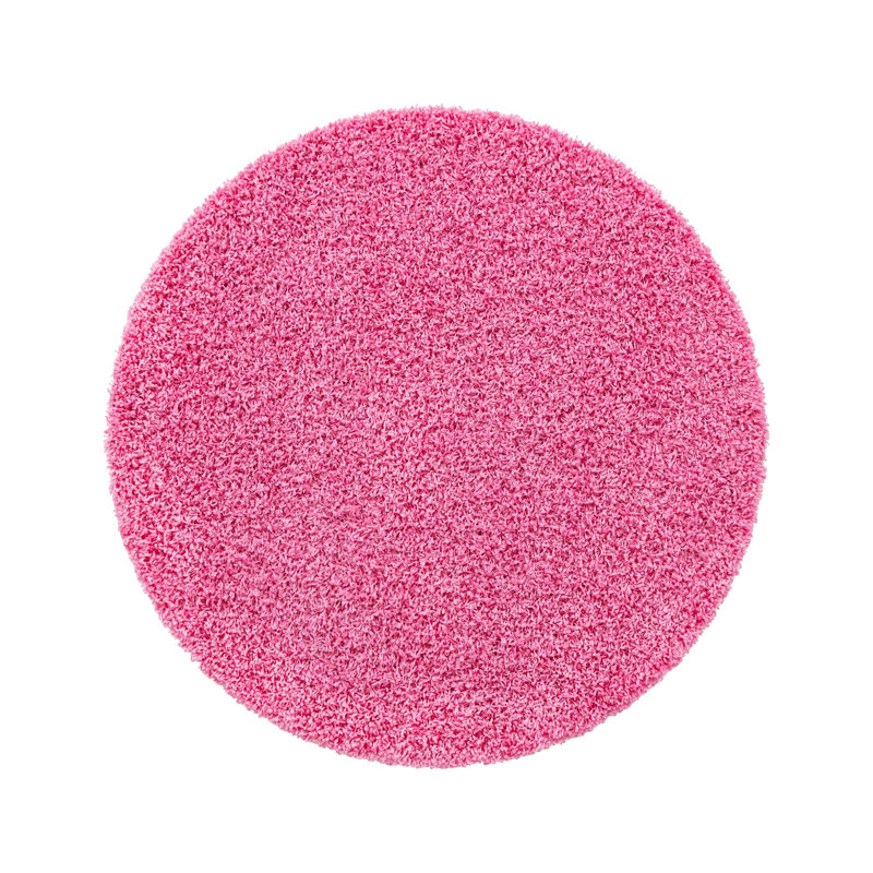 Tapis rose Angeline Taffy, Rond 4 pi 1 po