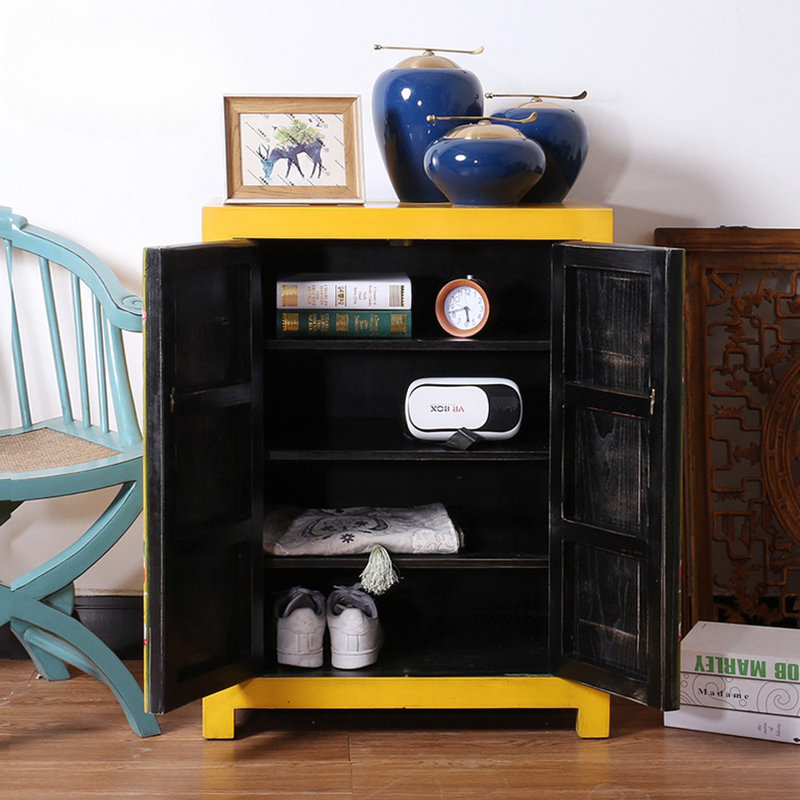 Armoire décorative moderne en bois massif